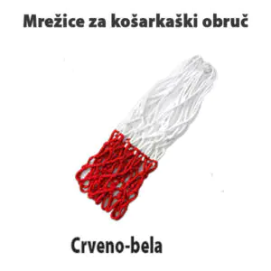 Mrežice za košarkaški obruč-crveno bela