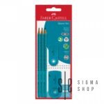 Grafitna olovka FC set polyblister 3 Sleeve tirkiz + gumica+ rezač 217064
