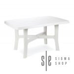Baštenski sto plastični 138 x 88 x 72cm Rodano beli