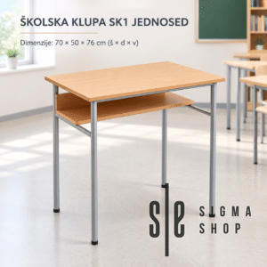 Školska klupa Model: SK 1 Jednosed
